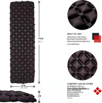Lightweight inflatable tent sleeping mat made of durable 40D Nylon and TPU for outdoor camping and beach use