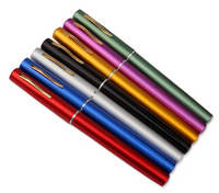 Compact aluminum pocket fishing rod in pen-style design for portable fishing trips