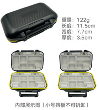 Compact fishing gear accessory box in green, durable ABS plastic for organized lure storage