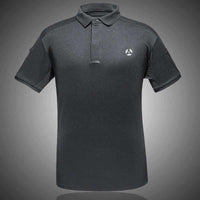 Men's quick-dry tactical polo shirt in green for outdoor activities