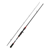High-quality carbon fiber spinning fishing rod for bass fishing in vibrant colors and lightweight design