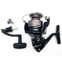SHIMANO CATANA 2018 spinning fishing reel for sea and shore fishing, lightweight metal design in six models