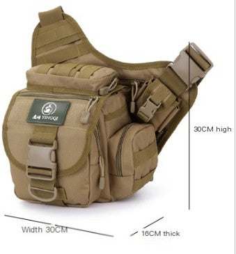 Outdoor Saddle Bag for SLR cameras made of waterproof fabric with spacious compartments