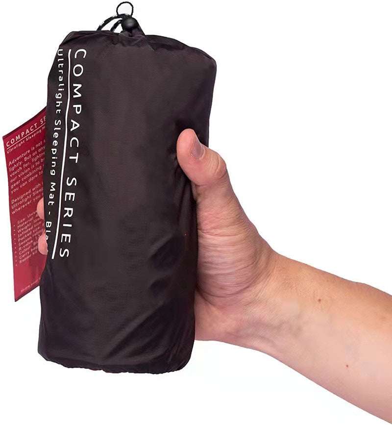 Lightweight inflatable tent sleeping mat for camping and outdoor use