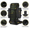 MARDINGTOP 65+10L Tactical Backpack with Rain Cover