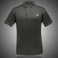 Men's quick-dry tactical polo shirt for outdoor activities in multiple colors