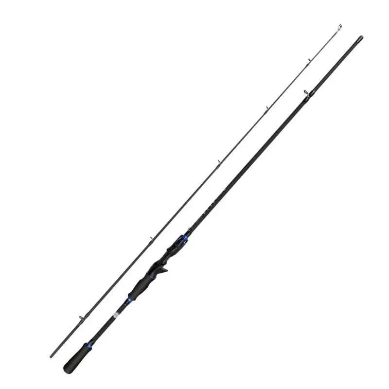 High-quality carbon fiber spinning fishing rod ideal for bass fishing in various colors and lengths