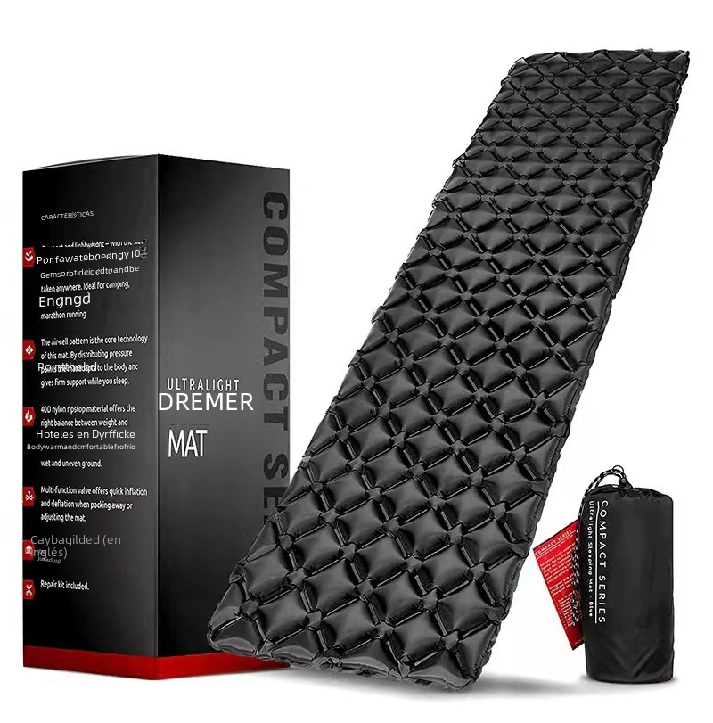 Lightweight Miyaji inflatable tent sleeping mat for outdoor camping and hiking